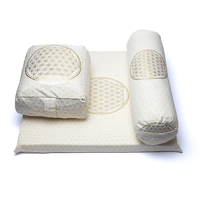 Meditation Set 6 Flower Of Life Organic Cotton (ocs) - 65x65cm; 5779g