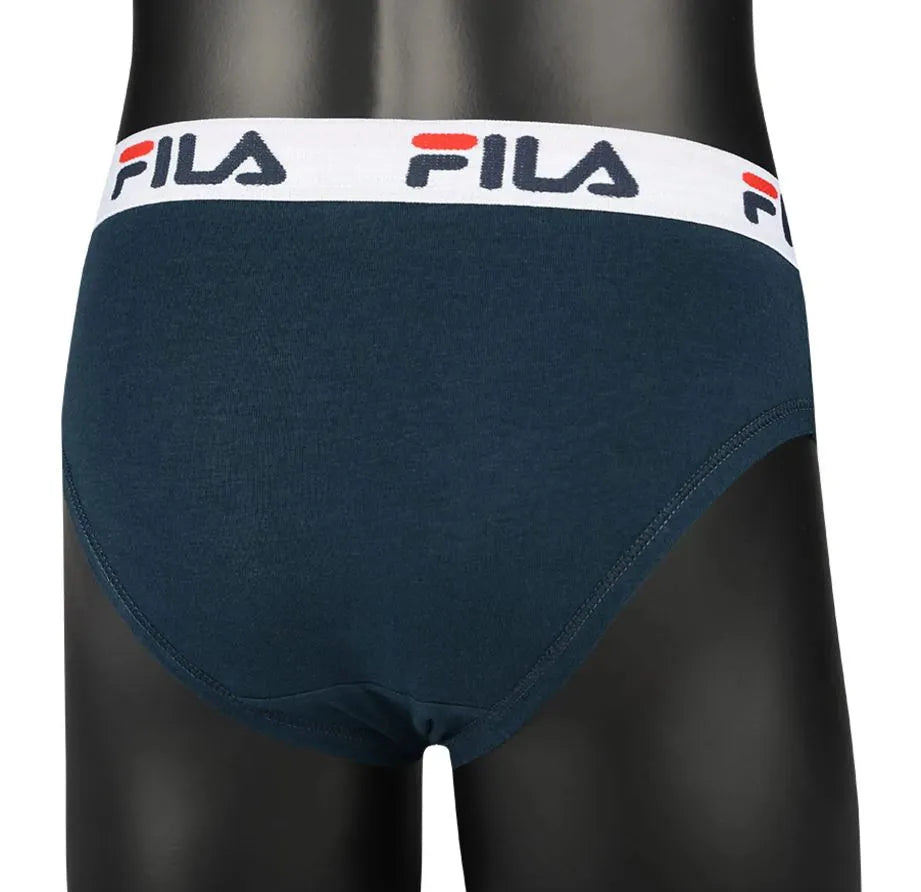 Calcinha de menina fila elástica azul marinho 152-164