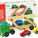 Wooden Green Truck With Trucks Blocks