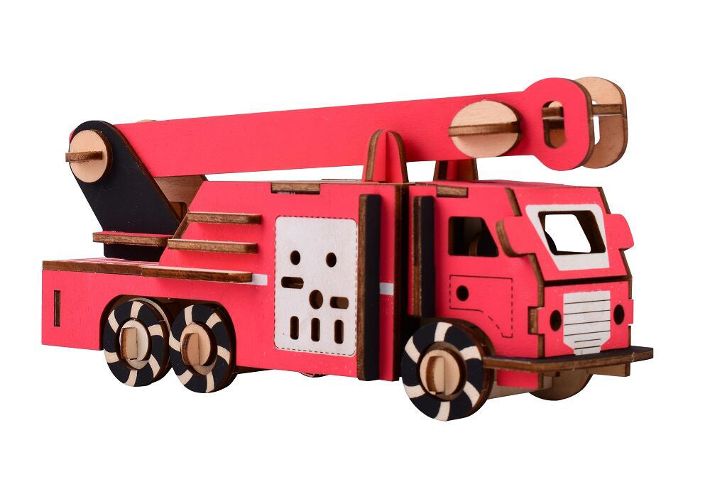 Woodcraft 3d Puzzle Fire Truck