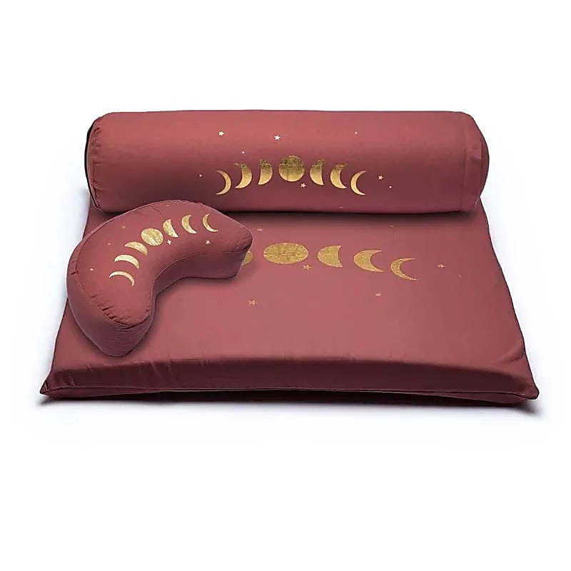 Meditationssæt 4 månefaser økologisk bomuld (ocs) - 65x65cm; 3547g