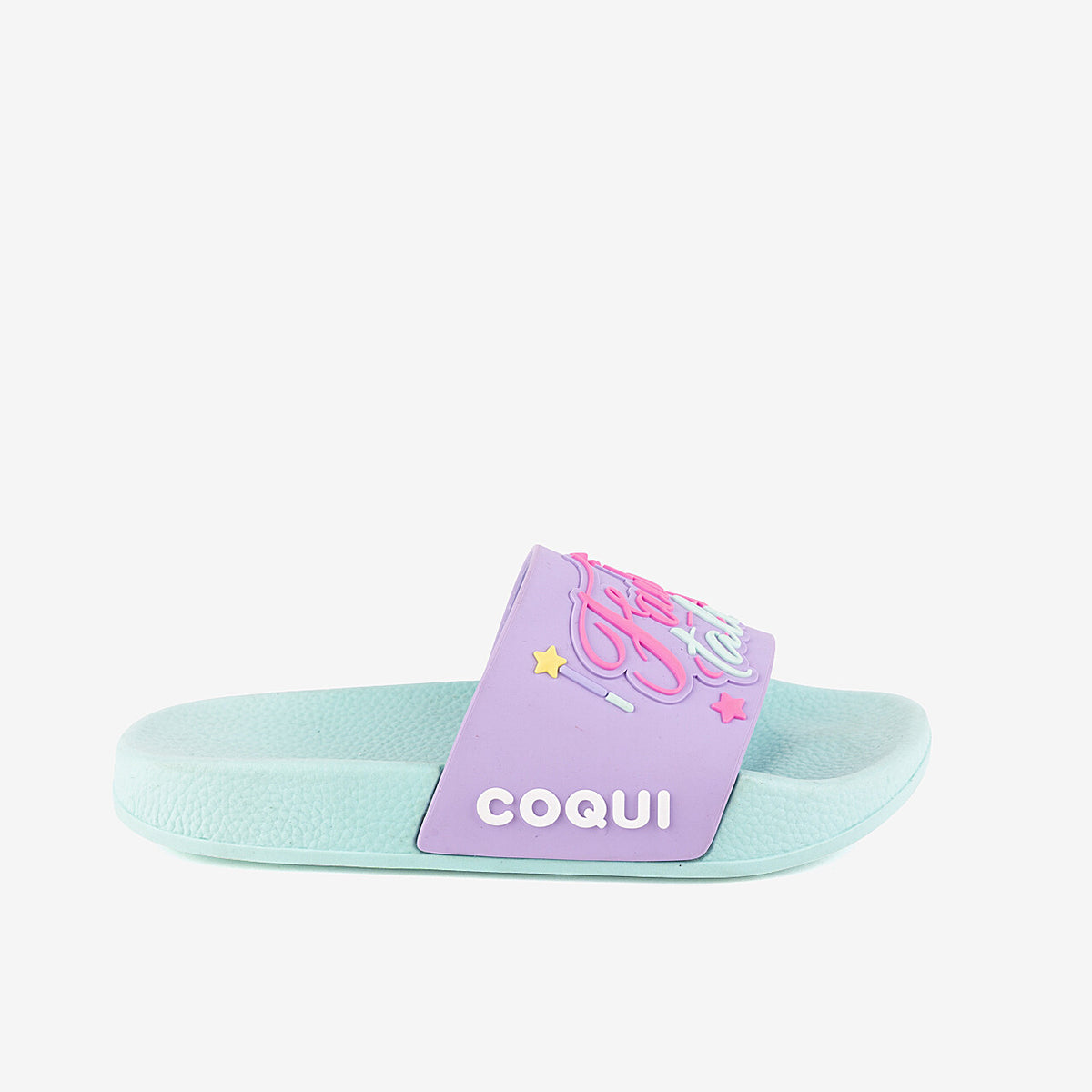 Kid’s Slides Coqui Ruki Children’s Slip-onslt. Mint/viola Fairy