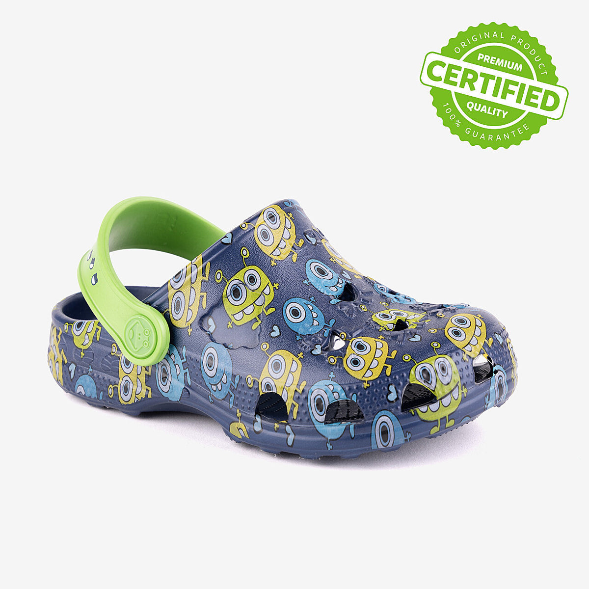 Kid’s Clogs Coqui Clogs Litte Frognavy With Monsters - 27/28