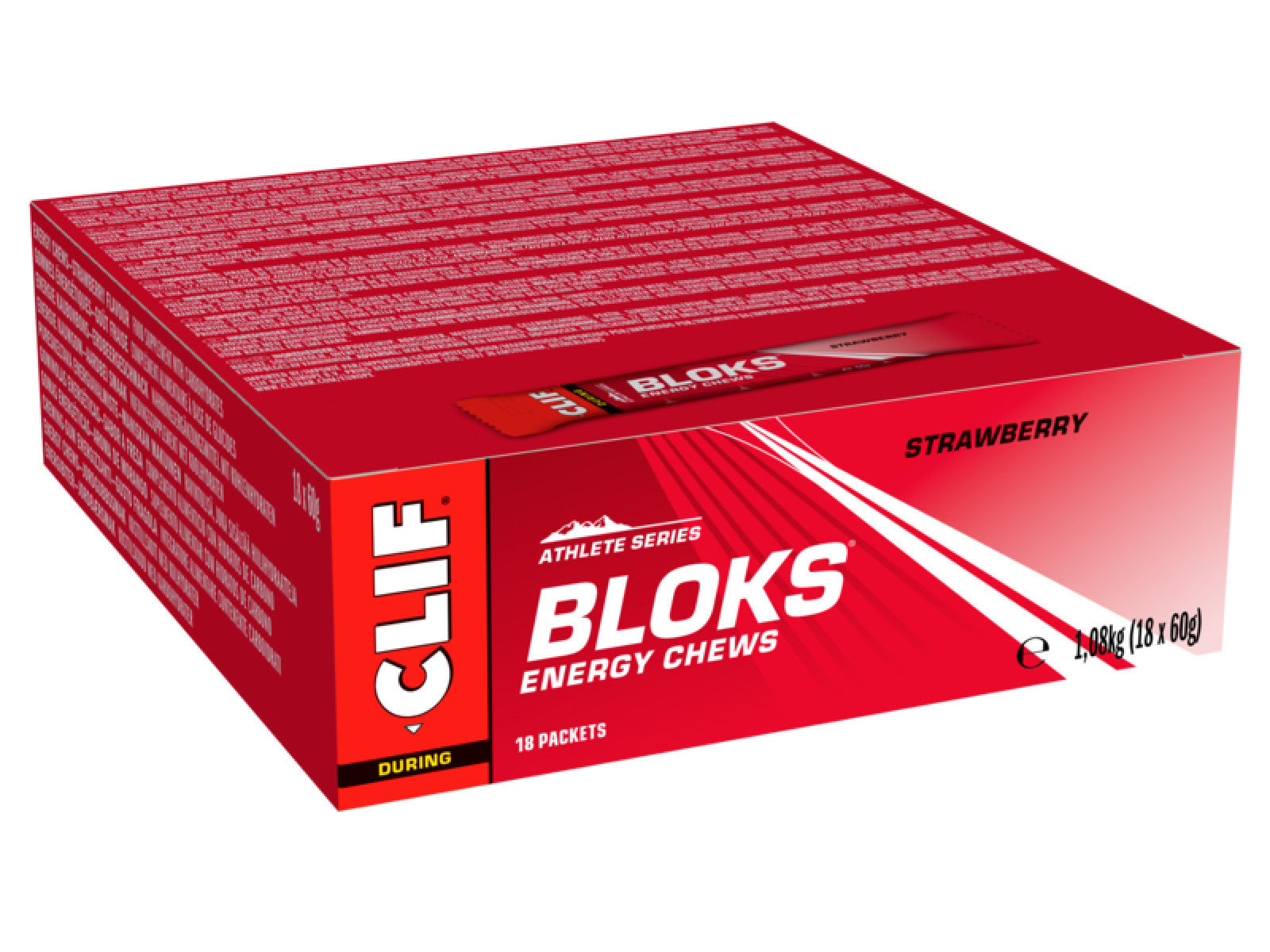 Clif Bar Bloks Energy Chews Strawberry Erdbeere
