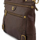 Handbag Fossil Wmns Shoulderbag Emilia Flat Crossbody Brown