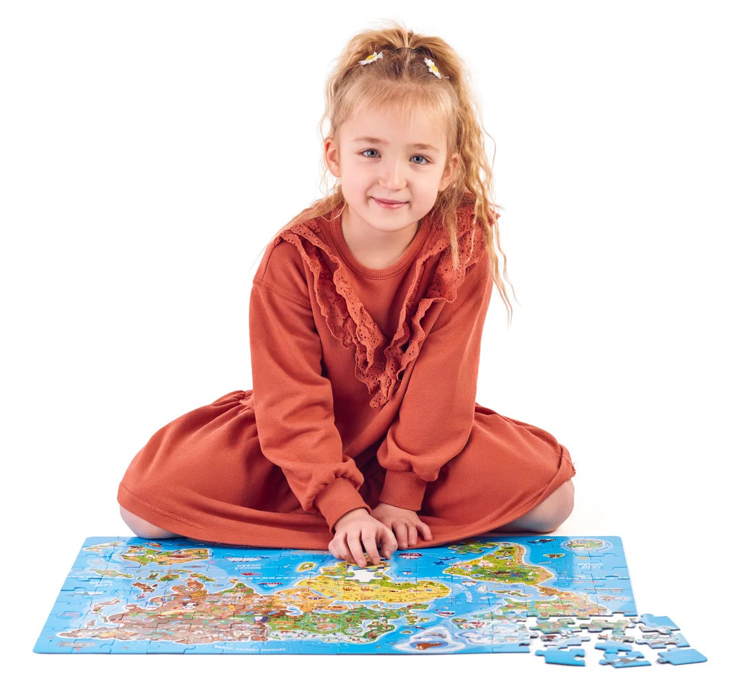 Puzzle Mapa sveta 160 ks Cz