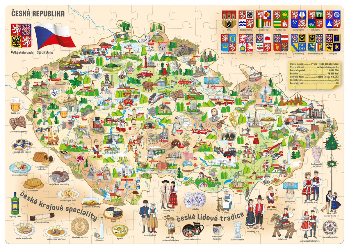 Puzzle – Mappa della Repubblica Ceca