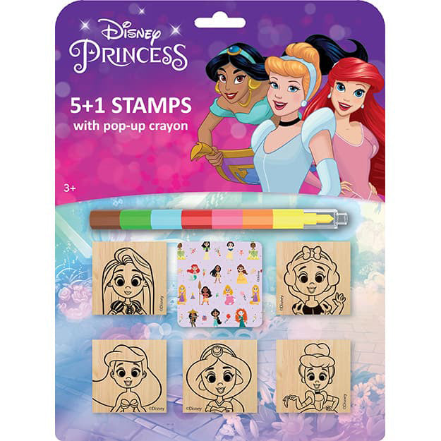 Stamps 5+1 With Wax Disney Princesses
