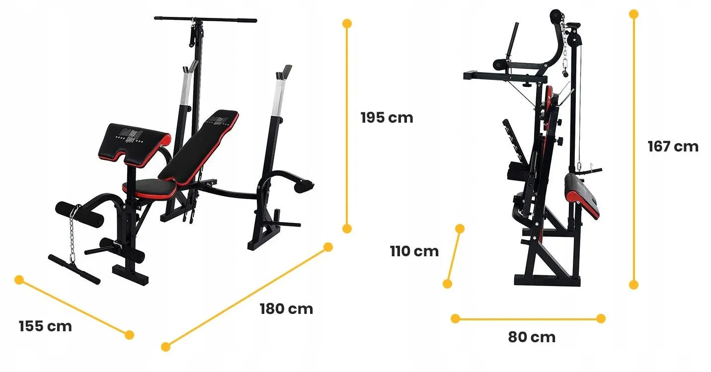 Weight Bench 7v1 Christopeit Sport® Weight Bench Power Xl Black