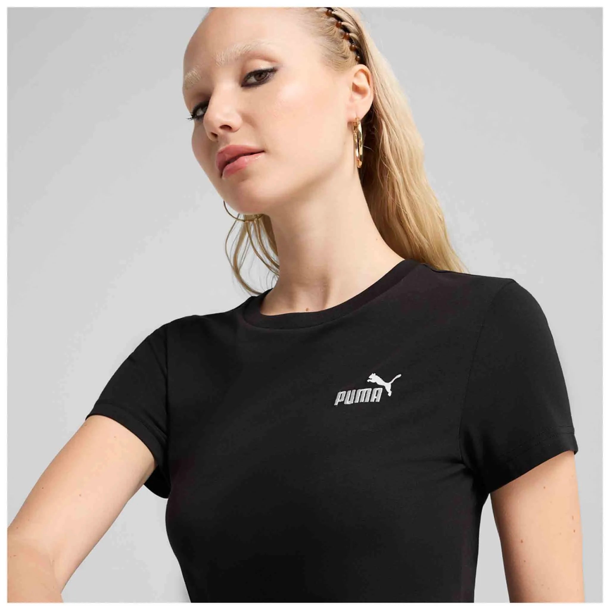Rochie de damă Puma Ess Small No. 1 Logo Slim Dress Negru