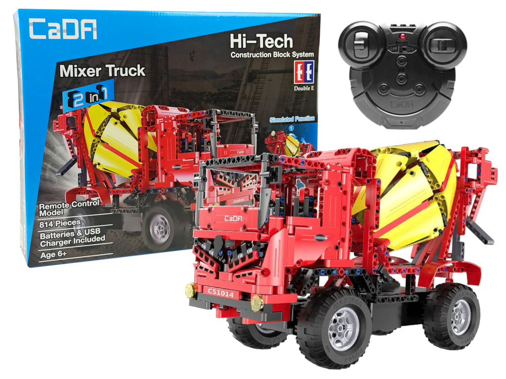 Construction Blocks Concrete Mixer Remote Controlled Cada 2.4g 815 Elements