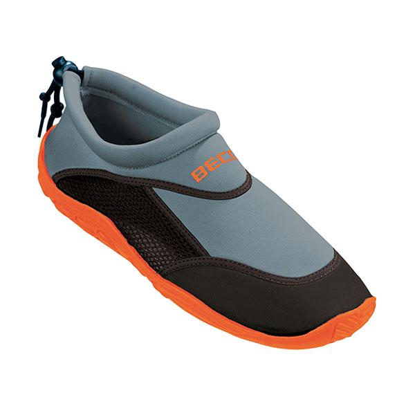 Beco Neoprene Water Shoes | Grey/orange