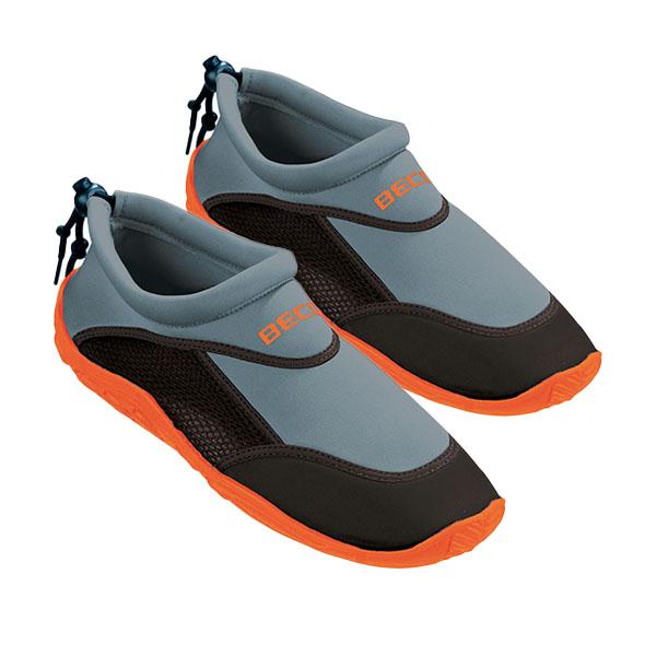 Beco Neoprene Water Shoes | Grey/orange