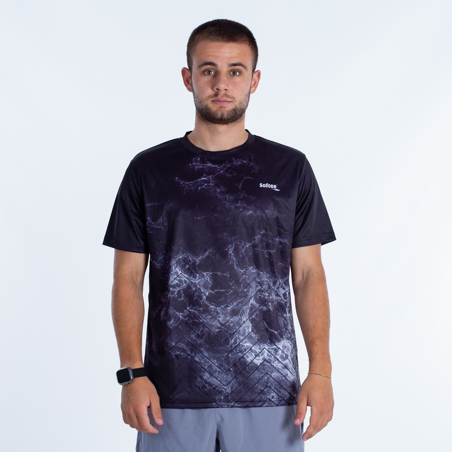 T-shirt Softee Trionic Svart/Grå