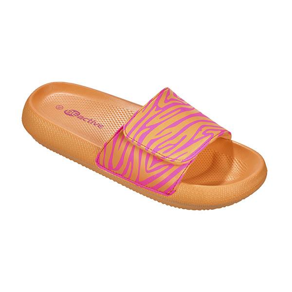 Beco Női Slides Zebra Vibes | Narancssárga/rózsaszín