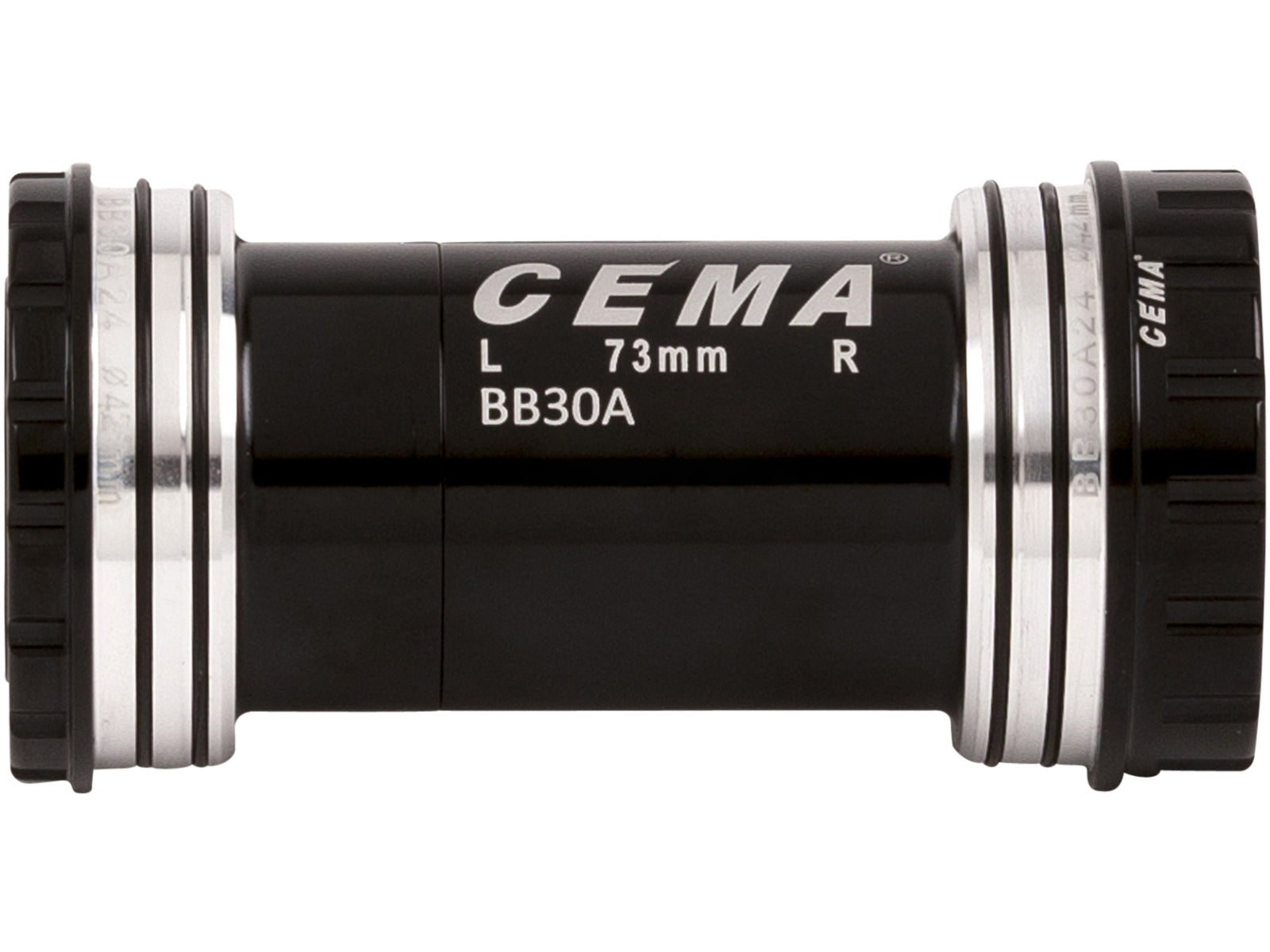 Cema Bottom Bracket Bb30a Cannondale Asymmetric Interlock Black