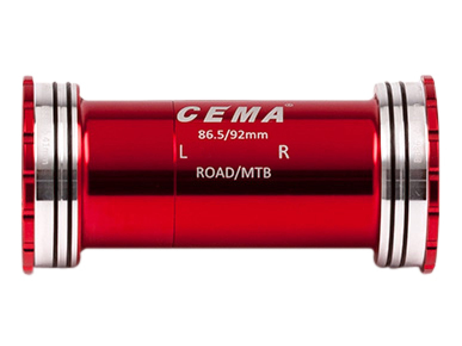 Cema Bottom Bracket Bb86 - Bb92 Interlock Red