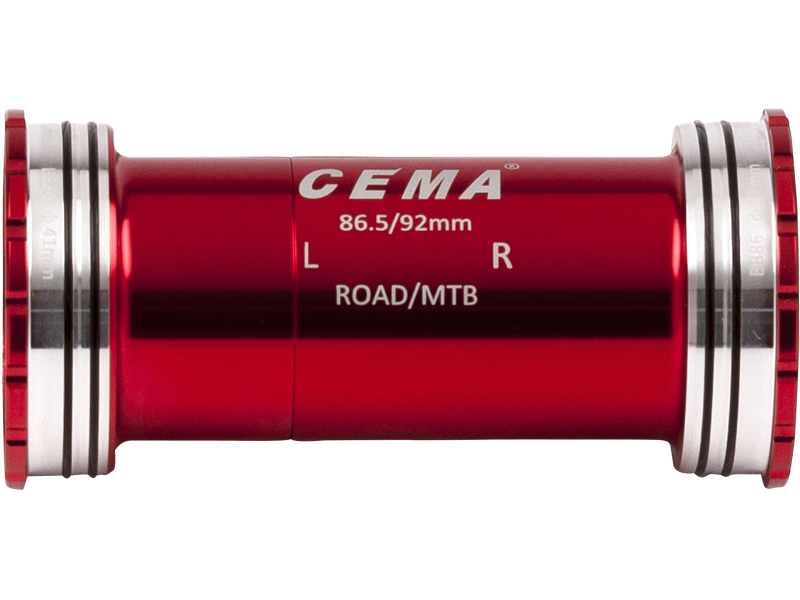 Cema Bottom Bracket Bb86 - Bb92 Interlock Red