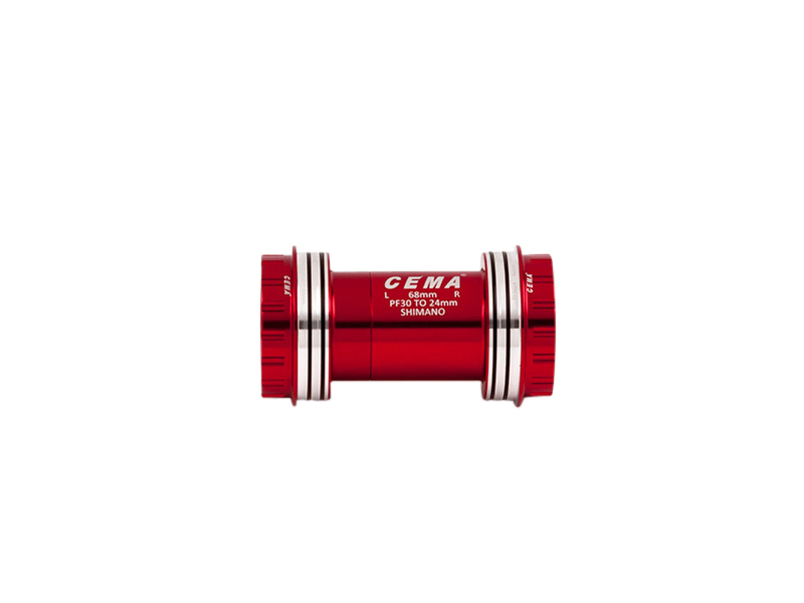 Cema Bottom Bracket Pf30 Interlock Red