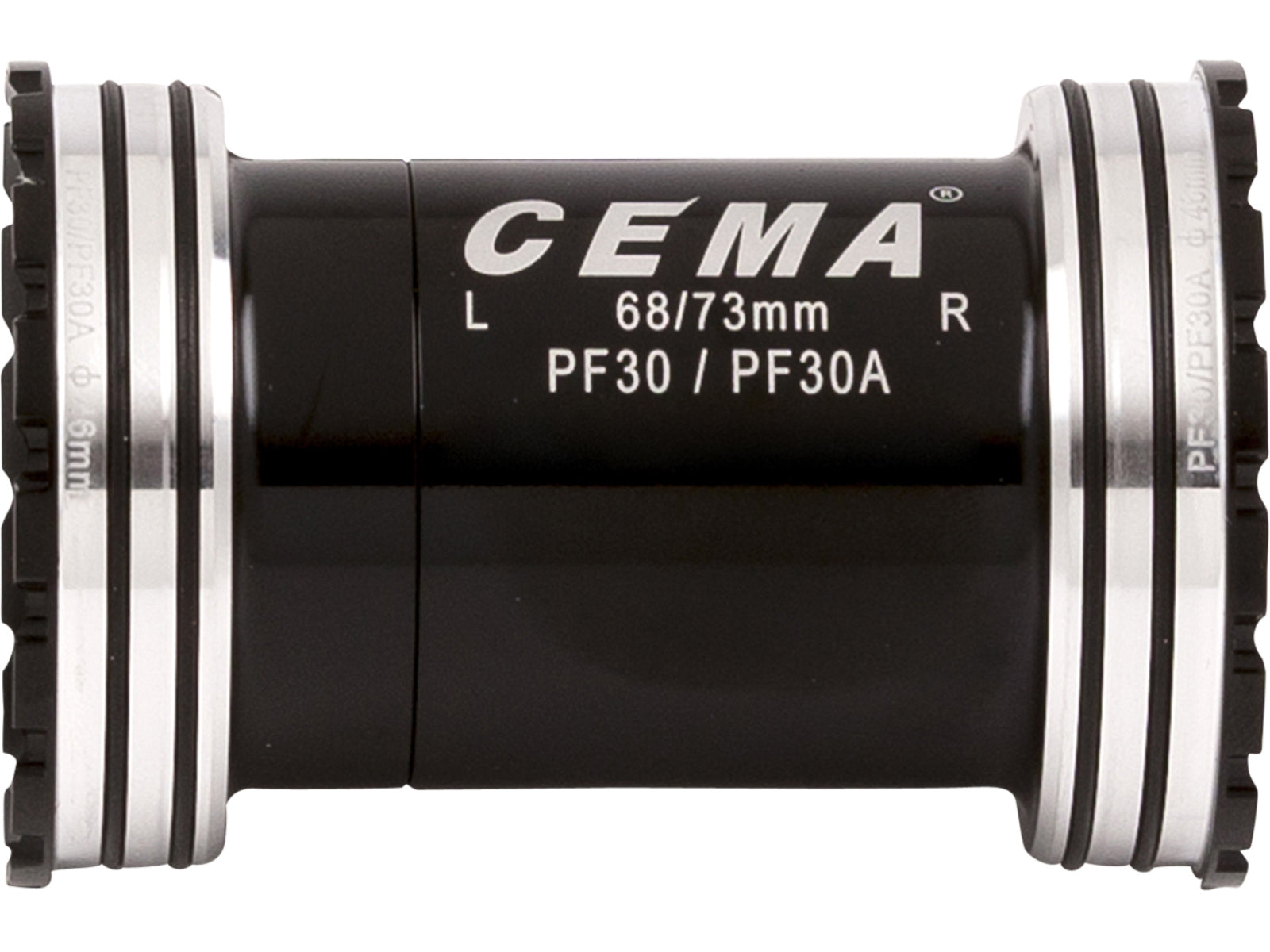Cema Bottom Bracket Pf30 Interlock Black