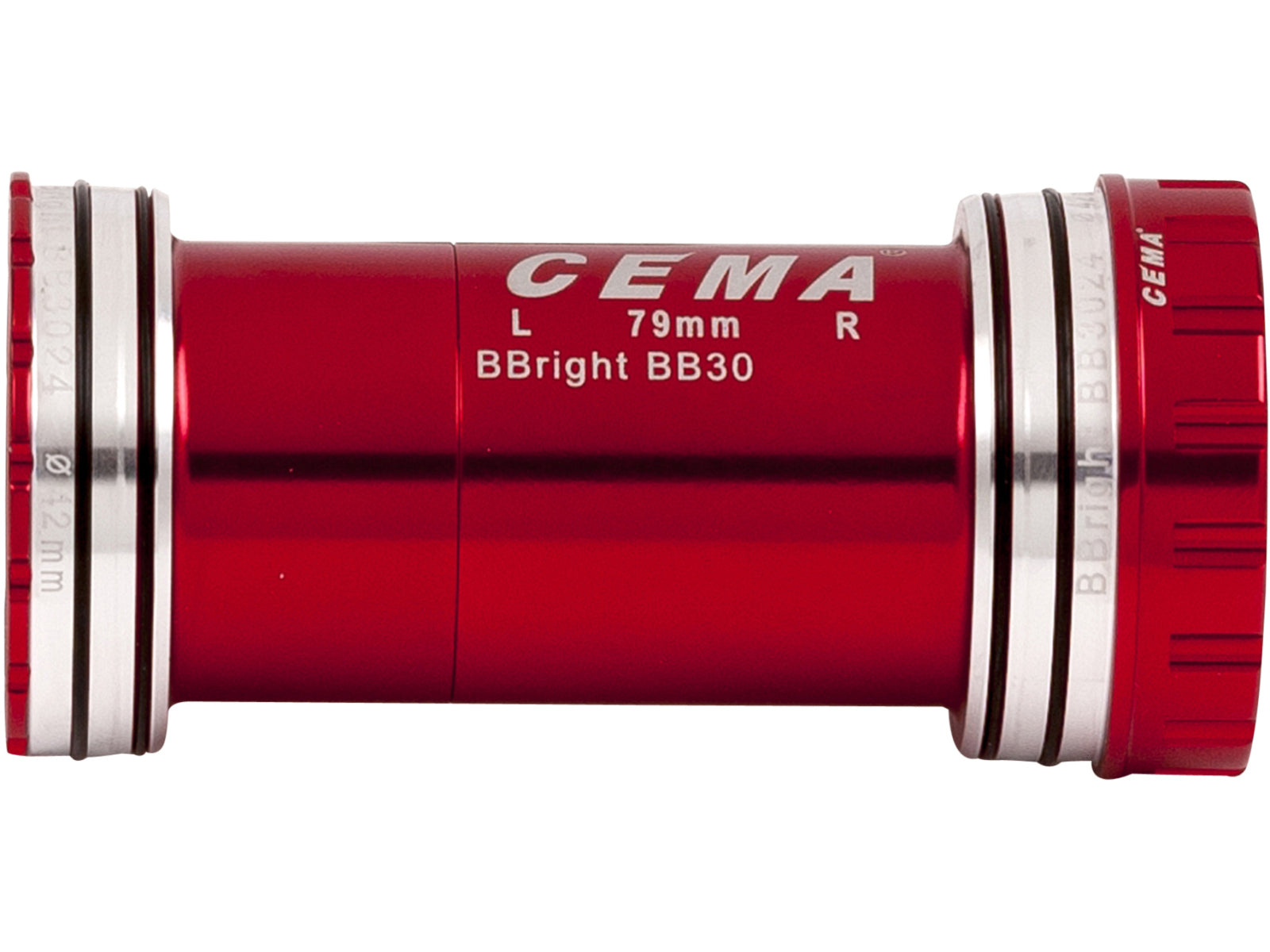 Cema Bottom Bracket Bbright42 Interlock Red
