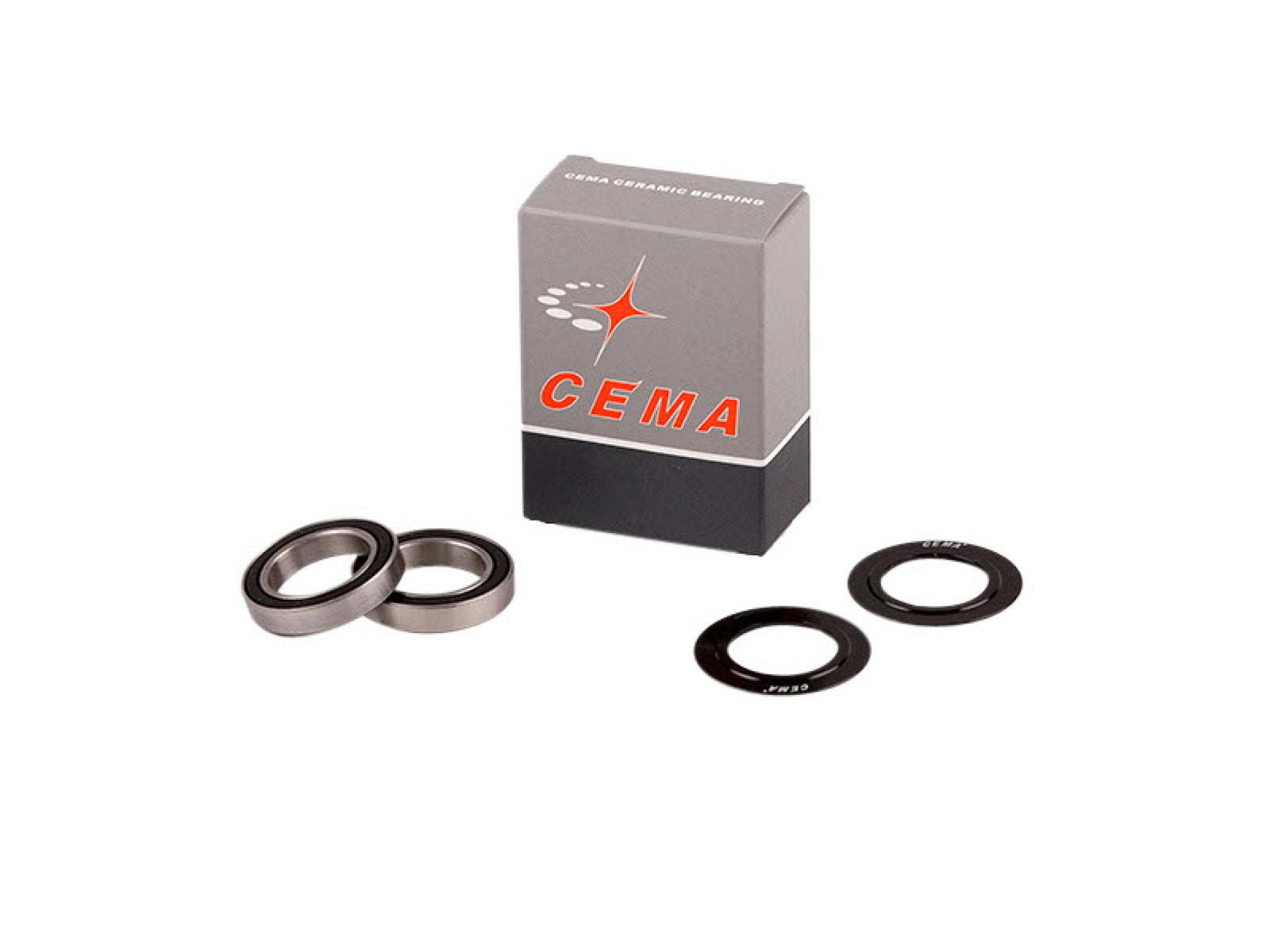 Cema Replacement Bearing Kit For Cema Bottom Brackets Black