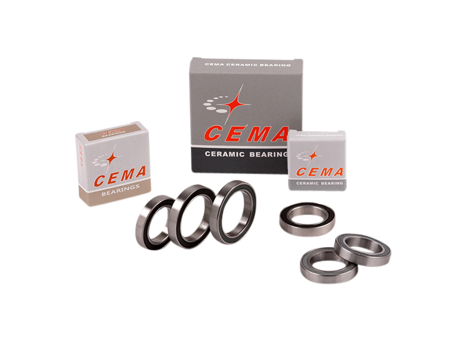 Cema Replacement Bearing 6810 50 X 65 X 7 Silver-black