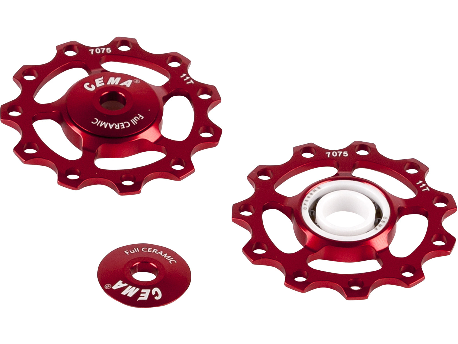 Cema Pulley Wheels 9/10/11-speed Sram/shimano Red