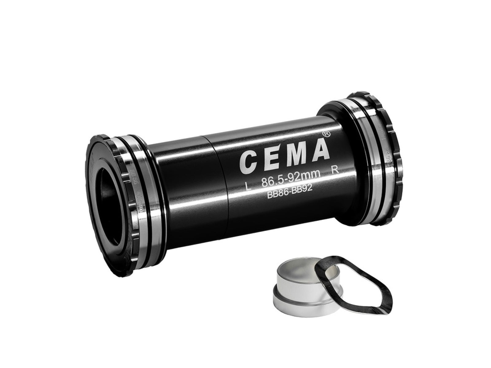 Cema Bottom Bracket Bb89 Interlock Black