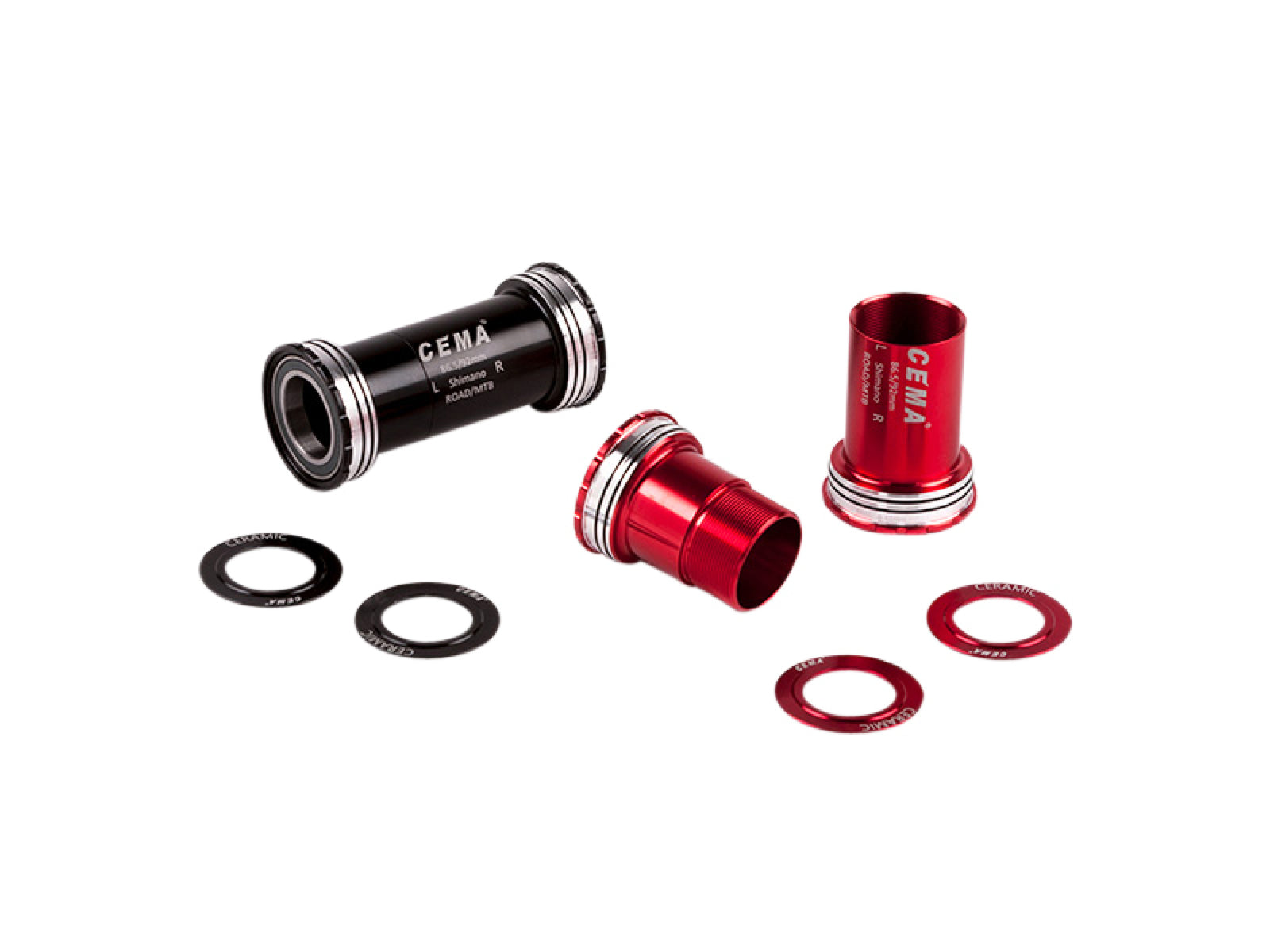 Cema Bottom Bracket Bb86 - Bb92 Interlock Black