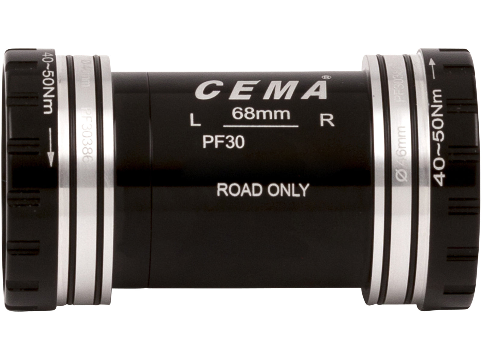 Cema Bottom Bracket Pf30 Interlock Black