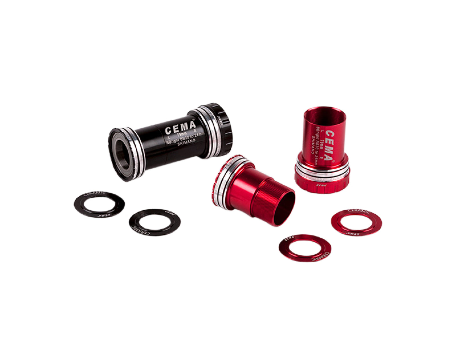 Cema Bottom Bracket Bbright42 Interlock Black