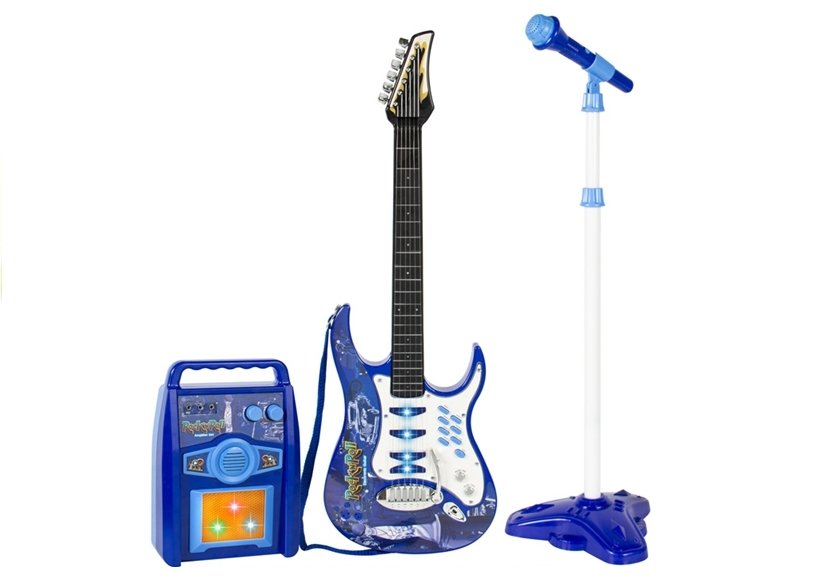 Kids Toy Guitar Amplifier Microphone Mp3 Input