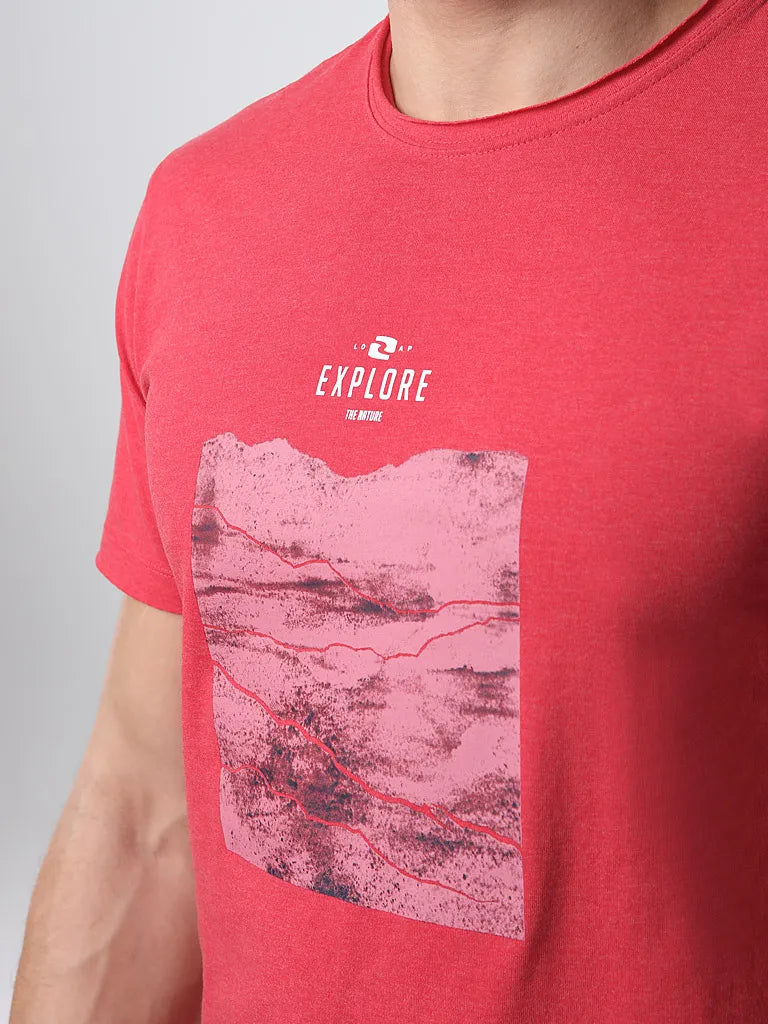 Herren-T-Shirt Loap Belk Pink