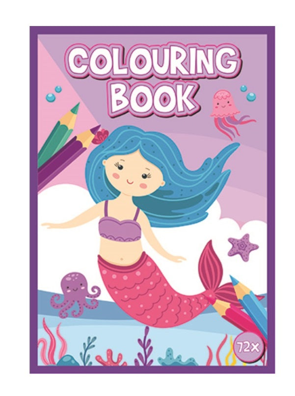 Libro para colorear Sirena A4 de 72 páginas