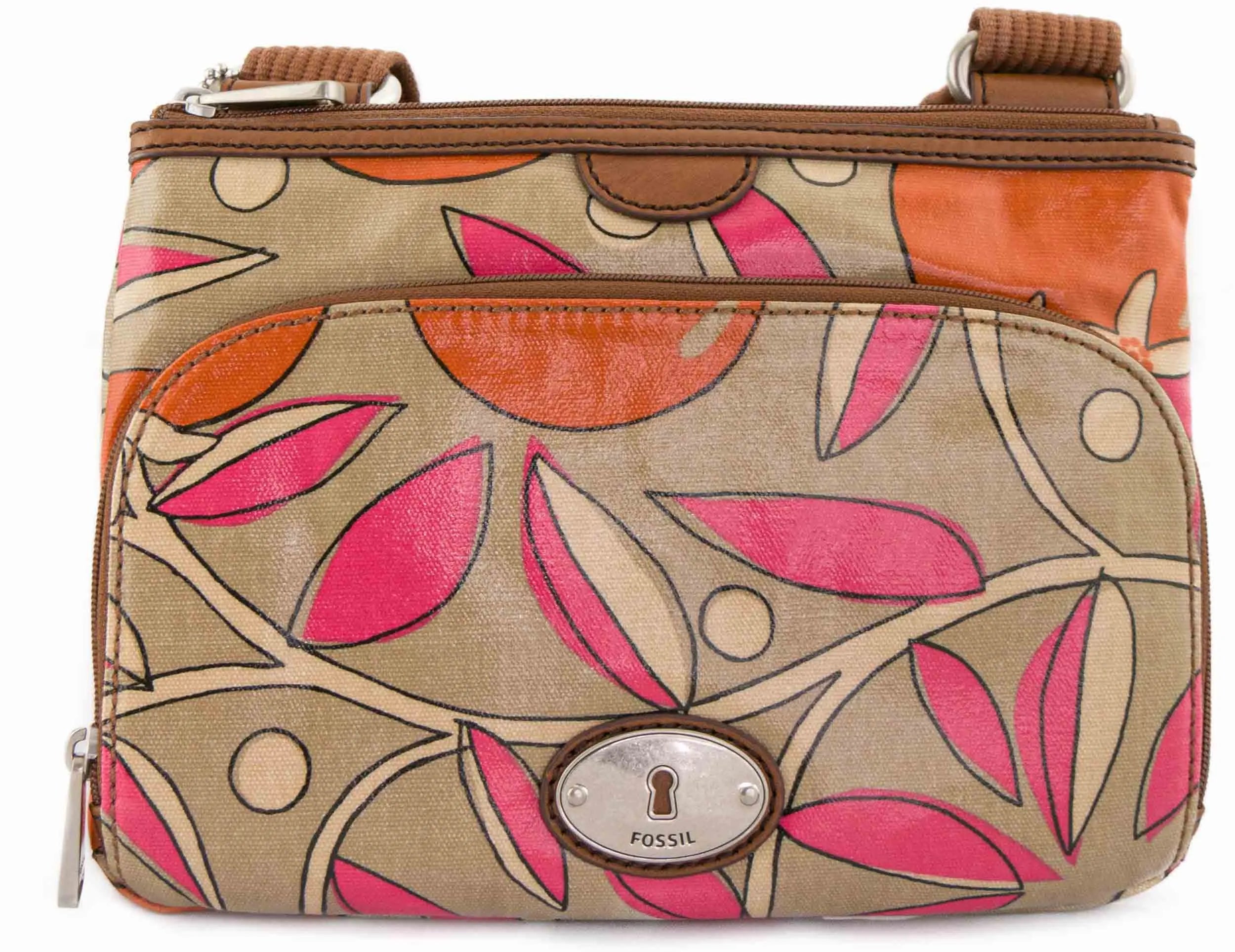 Borsa a mano da donna Fossil Wmns Borsa a tracolla Key-per Top Zip Fruit Mix