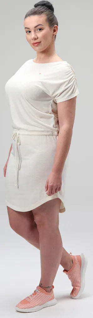 Damenkleid Loap Bugatela Whi Weiß