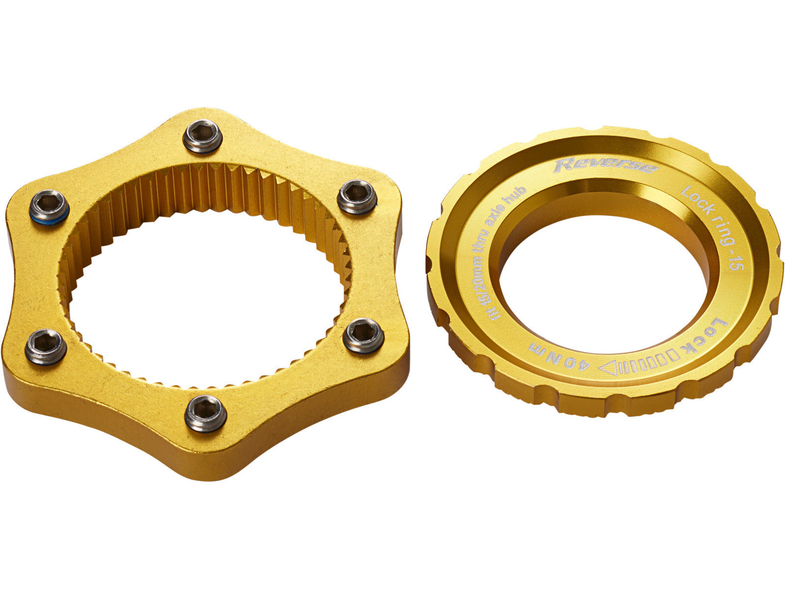 Reverse Centerlock Adapter Gold