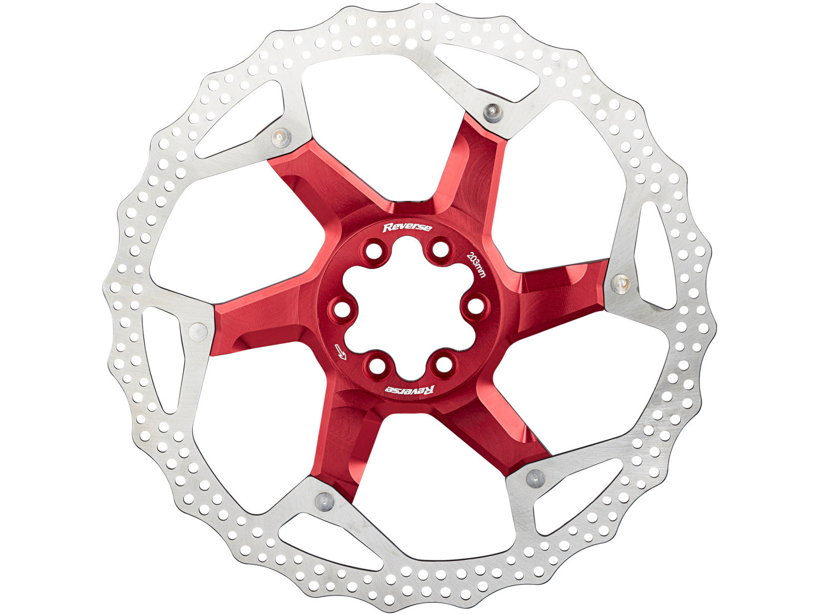 Reverse Brake Disc Aluminum/steel Silver-red