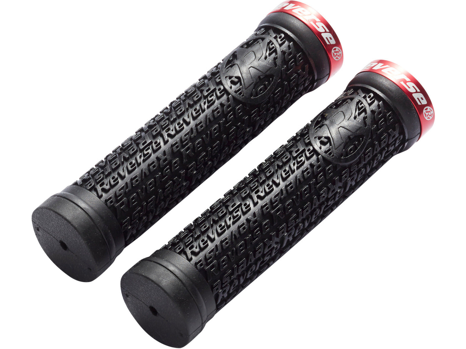 Reverse Grips Stamp Single Lock On Ø30 X 135 Mm Black-red