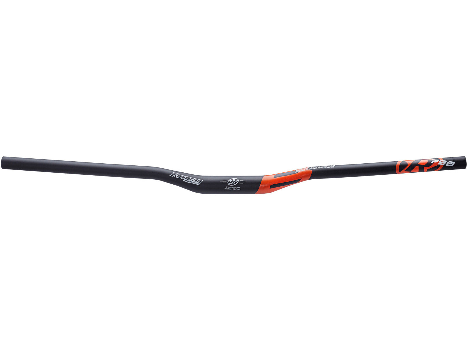 Reverse Handlebar Base Matt Black-orange