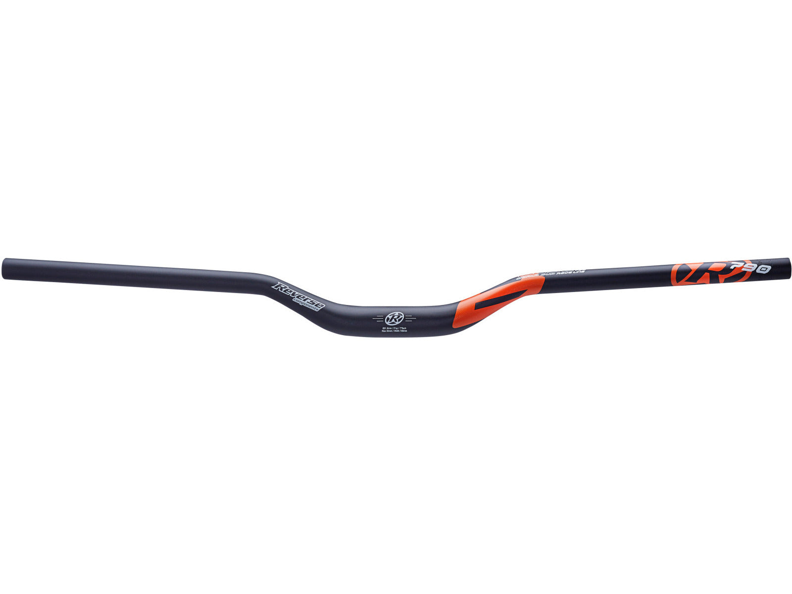 Reverse Handlebar Base Matt Black-orange