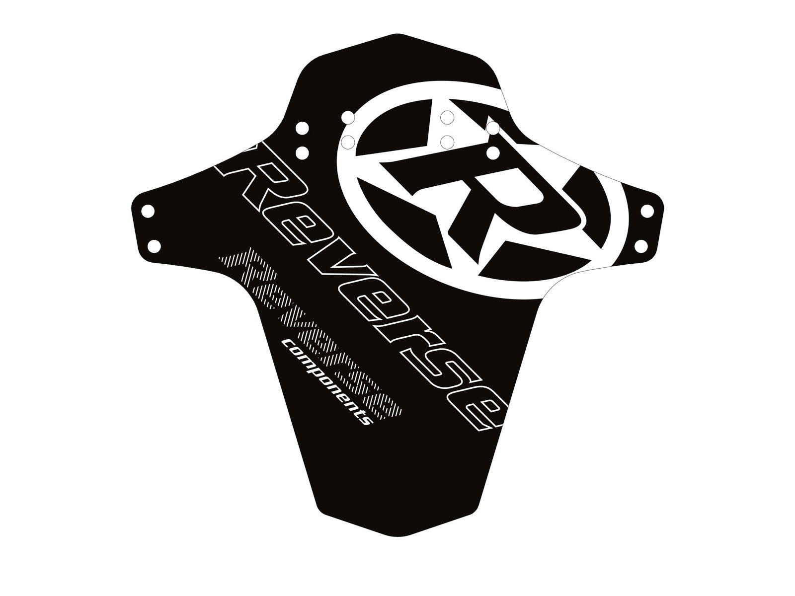 Reverse Mudfender Logo Black-white
