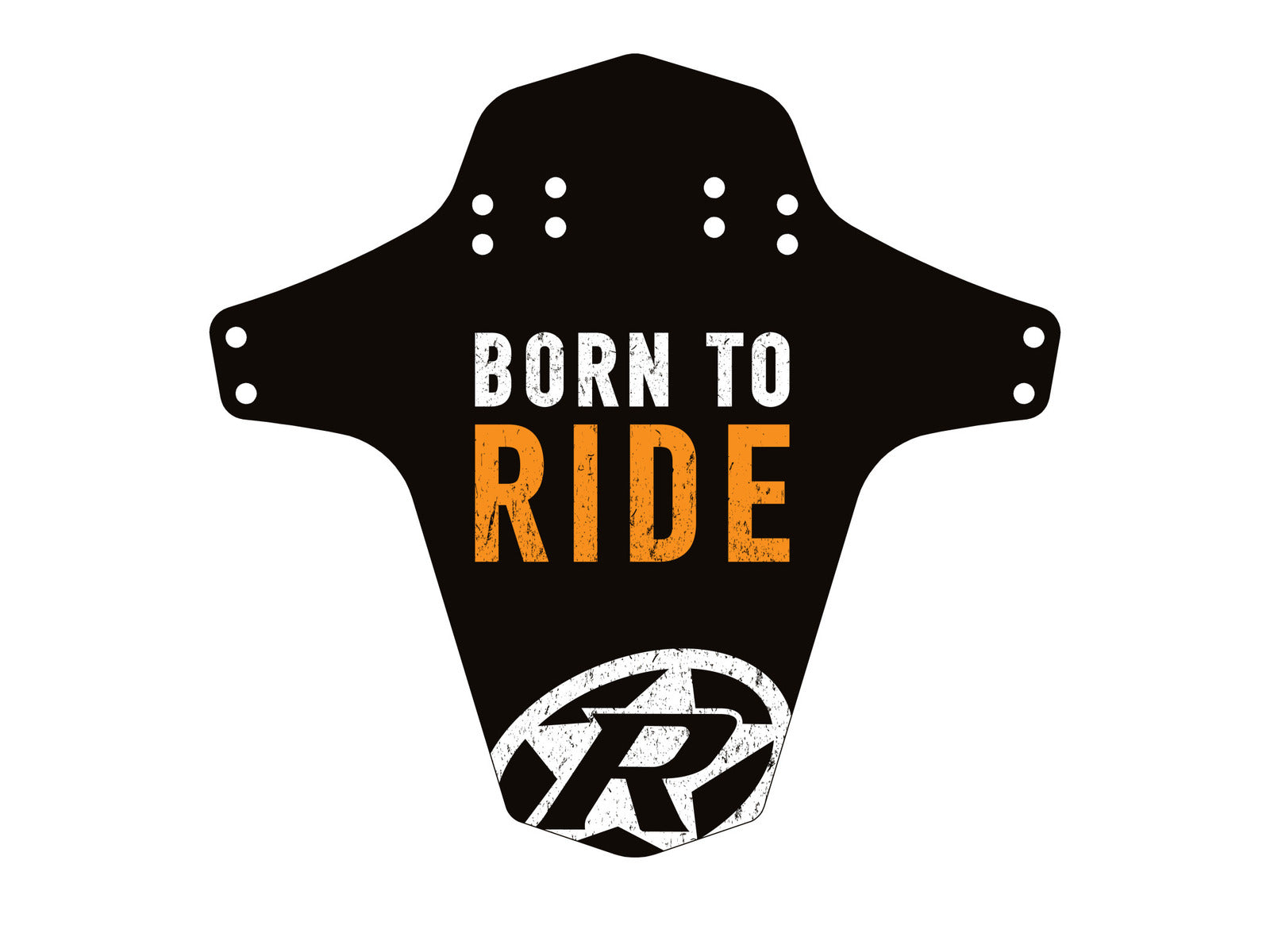 Reverse Mudfender Born To Ride Black-orange
