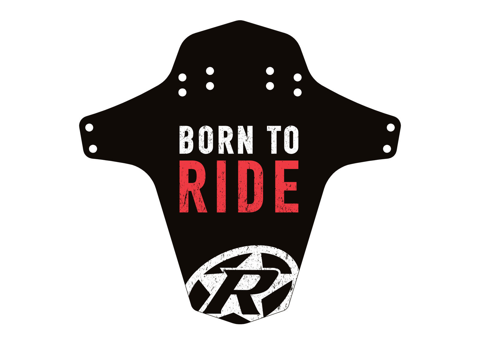 Reverse Mudfender Born To Ride Black-red