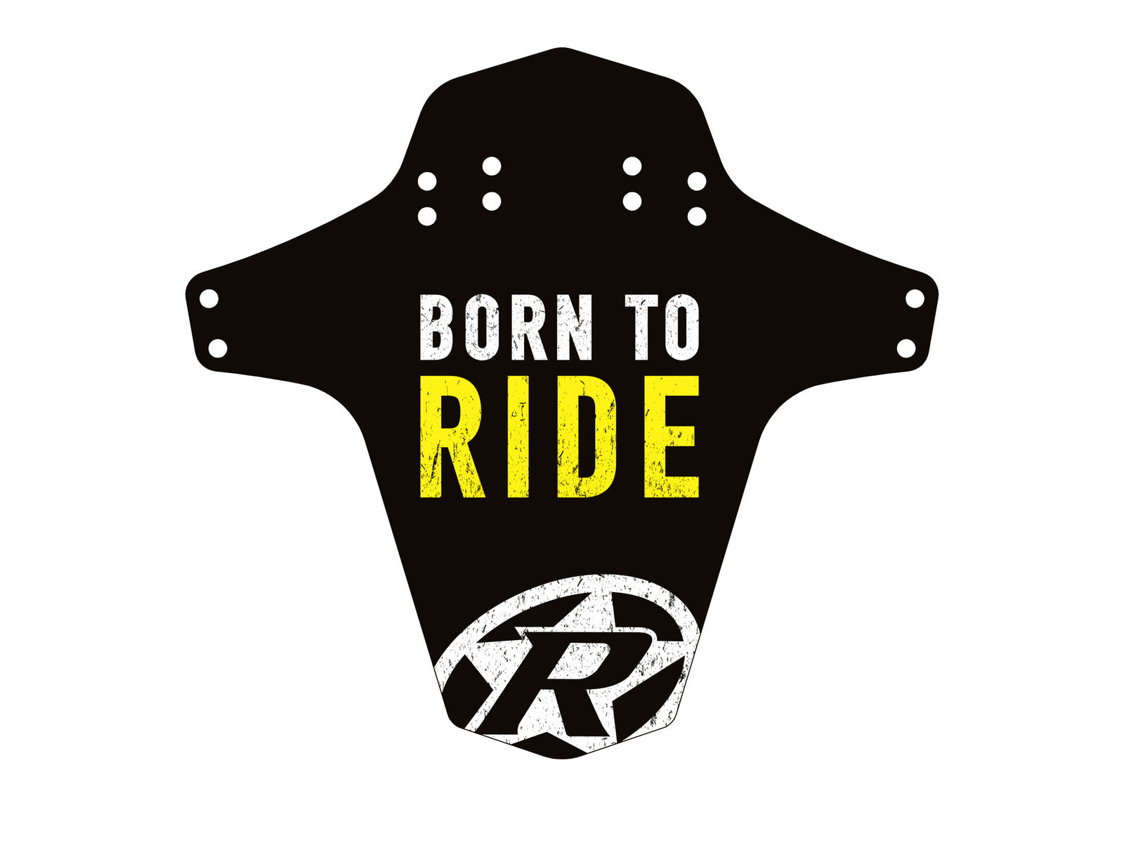 Reverse Mudfender Born To Ride Black-yellow