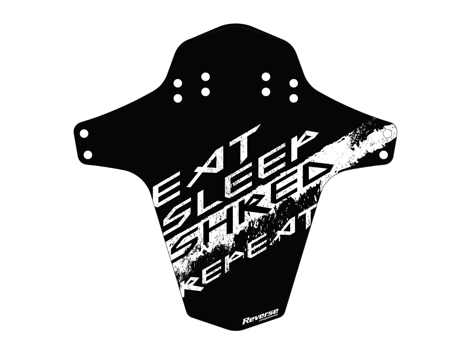 Reverse Mudfender Eat Sleep Shred Repeat Black-white