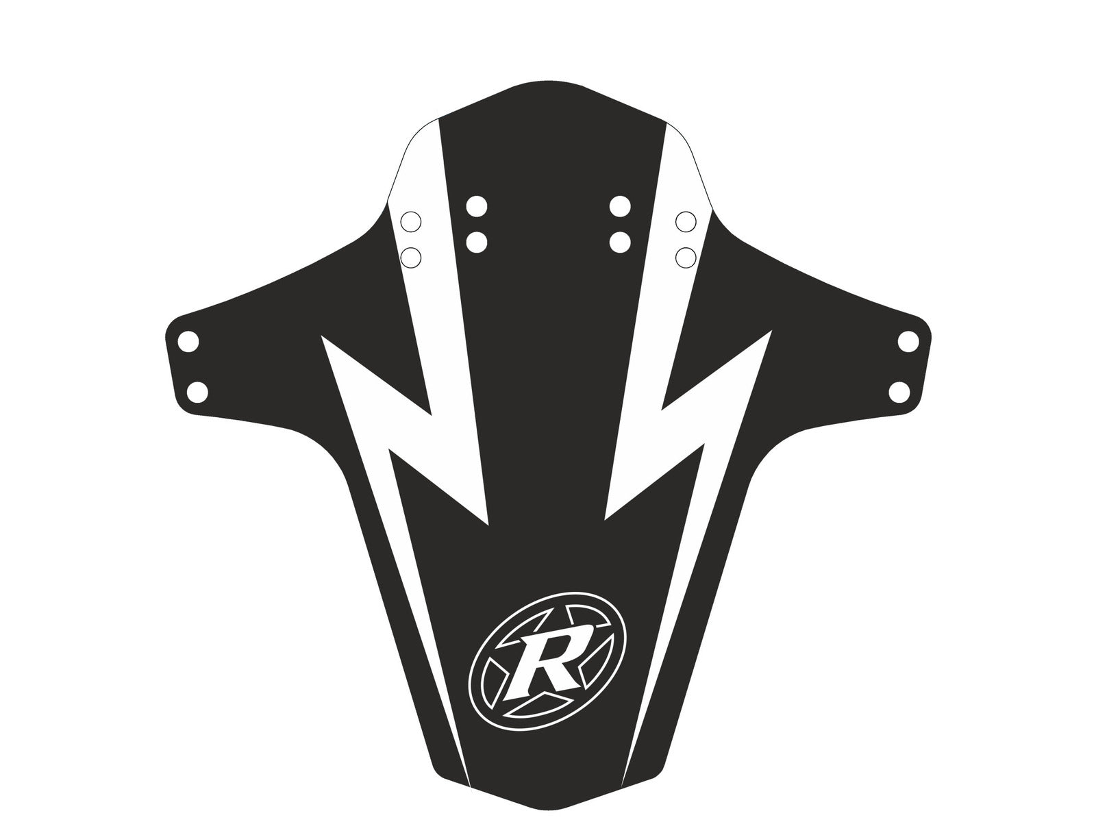 Reverse Mudfender Strike Black-white