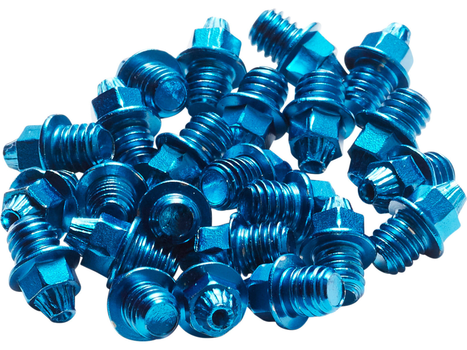 Reverse Steel Pedal Pins Universal Blue