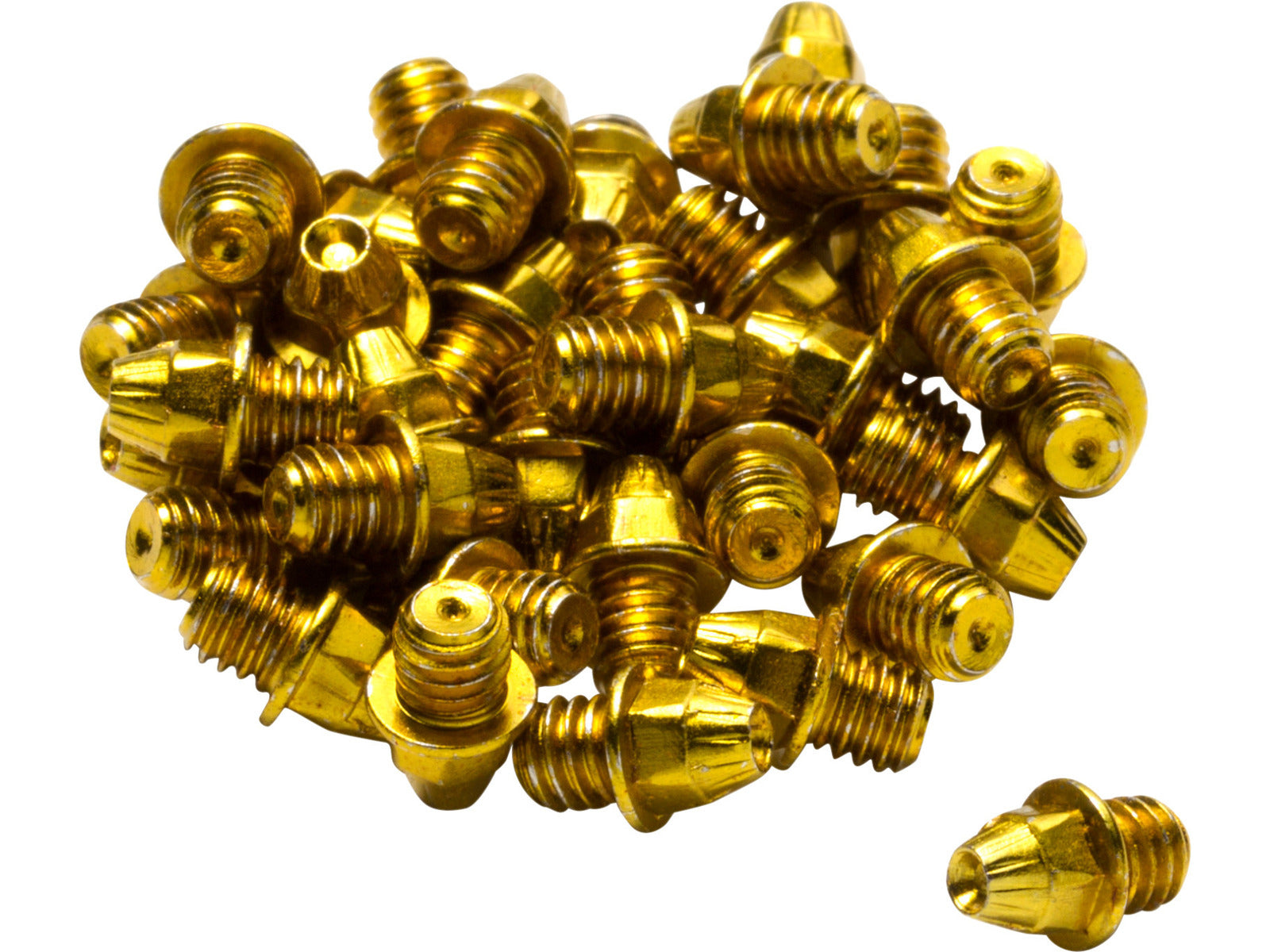 Reverse Steel Pedal Pins Universal Gold